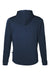 Swannies Golf SWI600 Mens Ivy Hooded Sweatshirt Hoodie w/ Pouch Pocket Navy Blue Flat Back