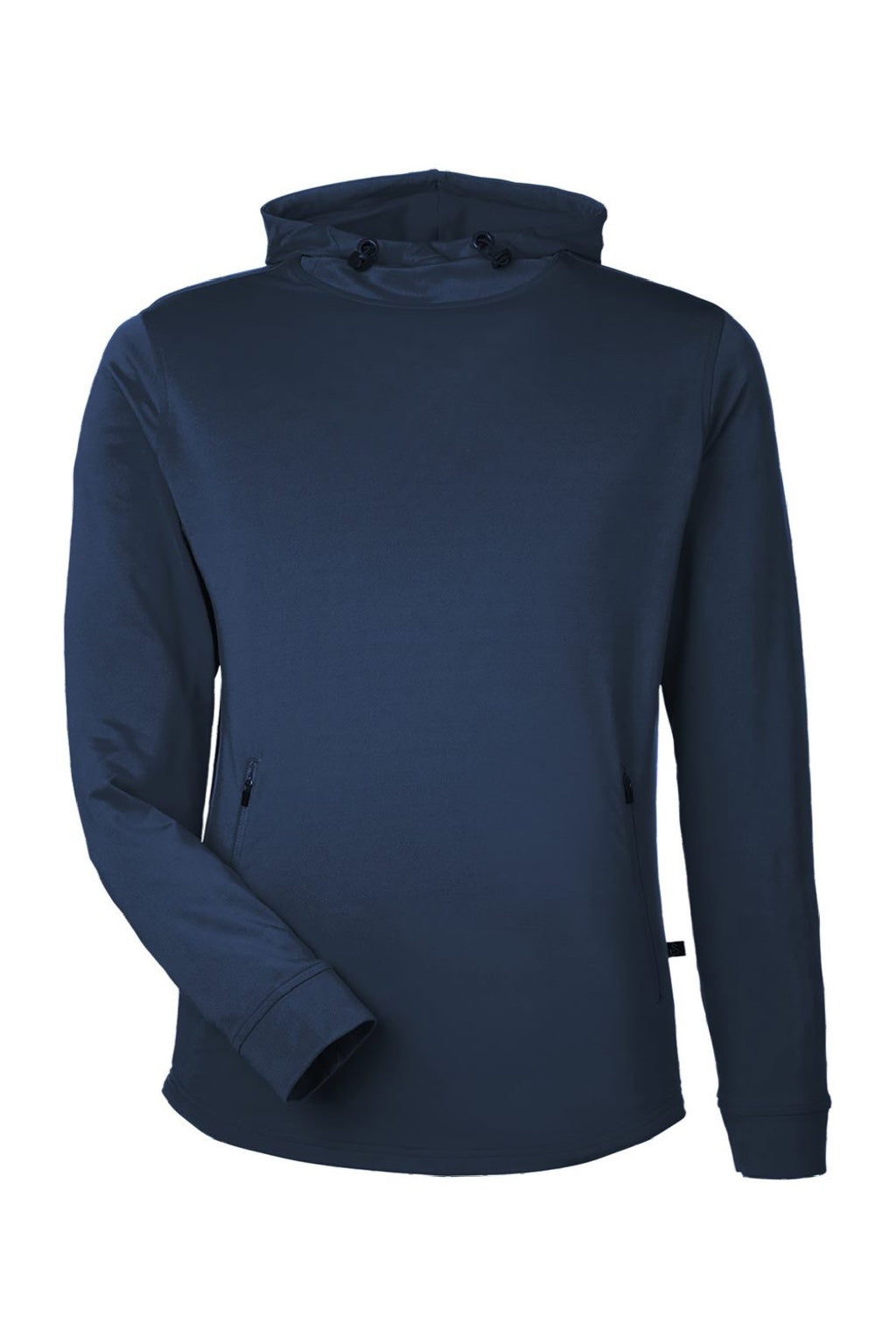 Swannies Golf SWI600 Mens Ivy Hooded Sweatshirt Hoodie w/ Pouch Pocket Navy Blue Flat Front