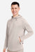 Swannies Golf SWI600 Mens Ivy Hooded Sweatshirt Hoodie w/ Pouch Pocket Tan Model Side
