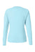 Huk H612L04 Womens LoPro Pursuit Long Sleeve Crewneck T-Shirt Island Paradise Blue Flat Back
