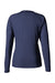 Huk H612L04 Womens LoPro Pursuit Long Sleeve Crewneck T-Shirt Naval Academy Blue Flat Back