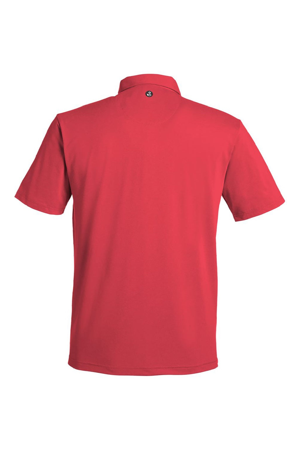 Swannies Golf SW2001 Mens James H Short Sleeve Polo Shirt Heather Red Flat Back