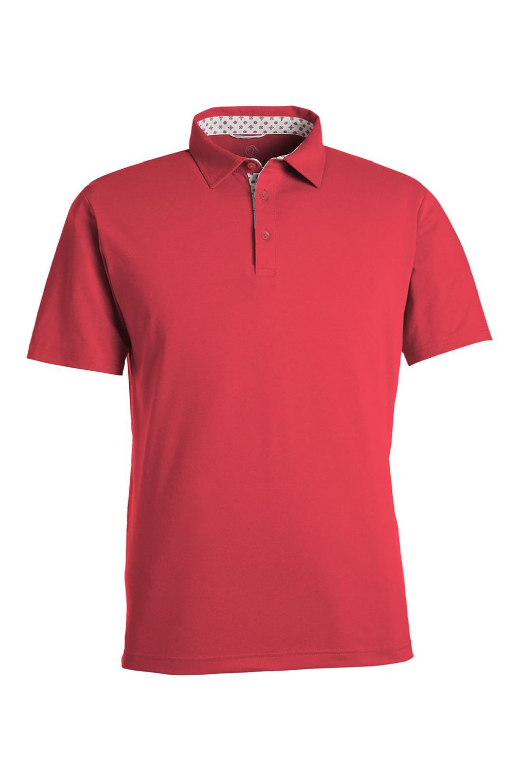 Swannies Golf SW2001 Mens James H Short Sleeve Polo Shirt Heather Red Flat Front