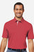 Swannies Golf SW2001 Mens James H Short Sleeve Polo Shirt Heather Red Model Front