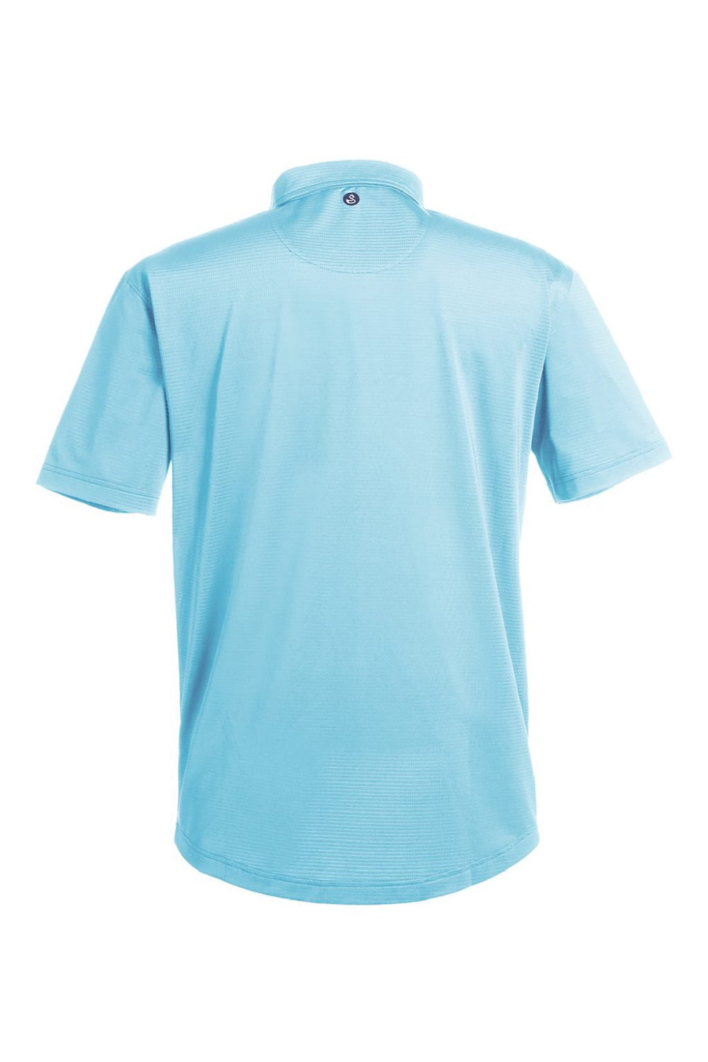 Swannies Golf SW2300 Mens Ford Short Sleeve Polo Shirt Sky Blue Flat Back