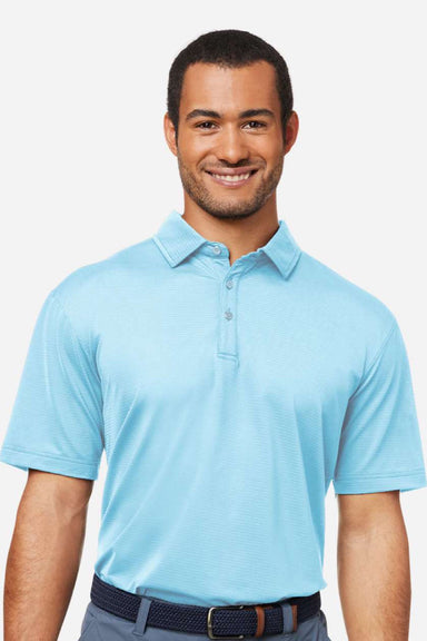 Swannies Golf SW2300 Mens Ford Short Sleeve Polo Shirt Sky Blue Model Front