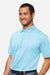 Swannies Golf SW2300 Mens Ford Short Sleeve Polo Shirt Sky Blue Model Side