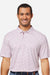 Swannies Golf SW5400 Mens Hazelwood Short Sleeve Polo Shirt Maroon Model Front