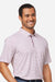 Swannies Golf SW5400 Mens Hazelwood Short Sleeve Polo Shirt Maroon Model Side