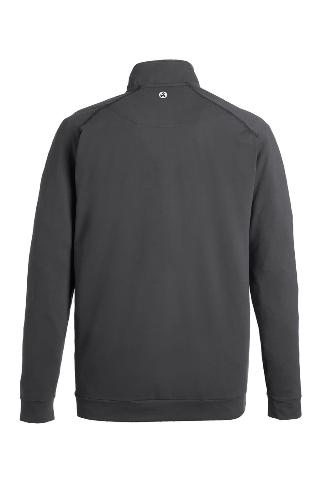 Swannies Golf SWC500 Mens Colt 1/4 Zip Sweatshirt Black Flat Back