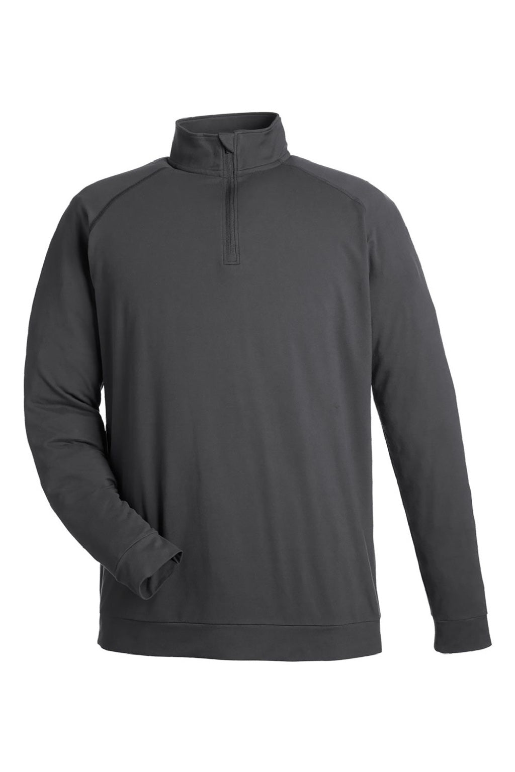 Swannies Golf SWC500 Mens Colt 1/4 Zip Sweatshirt Black Flat Front