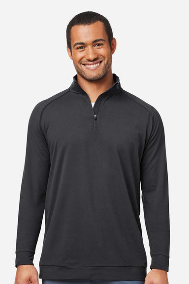Swannies Golf SWC500 Mens Colt 1/4 Zip Sweatshirt Black Model Front