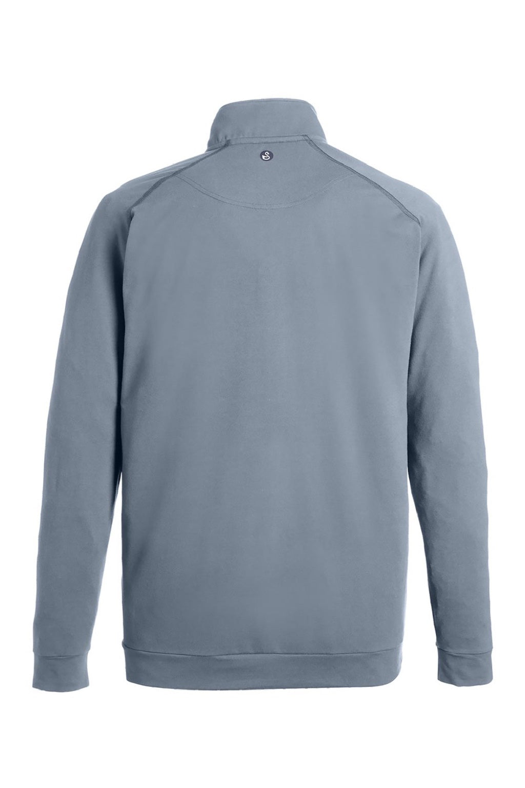 Swannies Golf SWC500 Mens Colt 1/4 Zip Sweatshirt Graphite Grey Flat Back