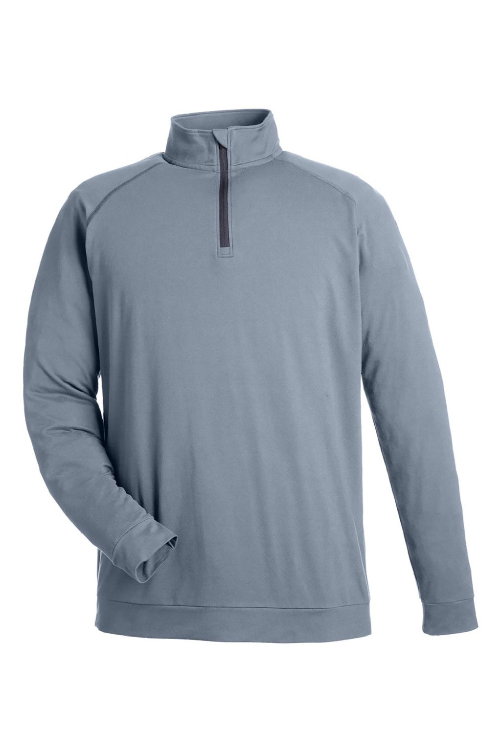 Swannies Golf SWC500 Mens Colt 1/4 Zip Sweatshirt Graphite Grey Flat Front