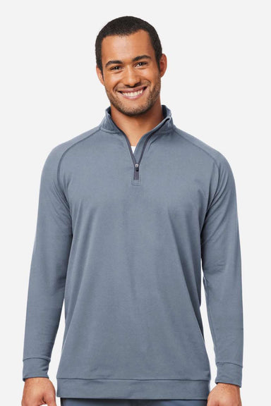Swannies Golf SWC500 Mens Colt 1/4 Zip Sweatshirt Graphite Grey Model Front