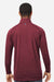 Swannies Golf SWC500 Mens Colt 1/4 Zip Sweatshirt Maroon Model Back