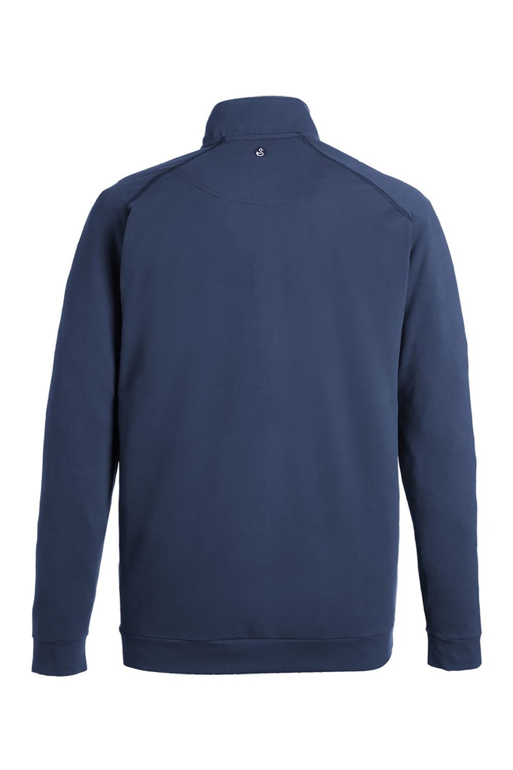 Swannies Golf SWC500 Mens Colt 1/4 Zip Sweatshirt Navy Blue Flat Back
