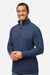 Swannies Golf SWC500 Mens Colt 1/4 Zip Sweatshirt Navy Blue Model Side