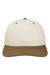 Legacy Hats HTA Mens Heritiage Twill Snapback Hat Stone/Brown Flat Front
