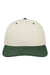 Legacy Hats HTA Mens Heritiage Twill Snapback Hat Stone/Dark Green Flat Front