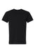Independent Trading Company PRM180PT Mens Premium Pigment Dyed Short Sleeve Crewneck T-Shirt Black Flat Front