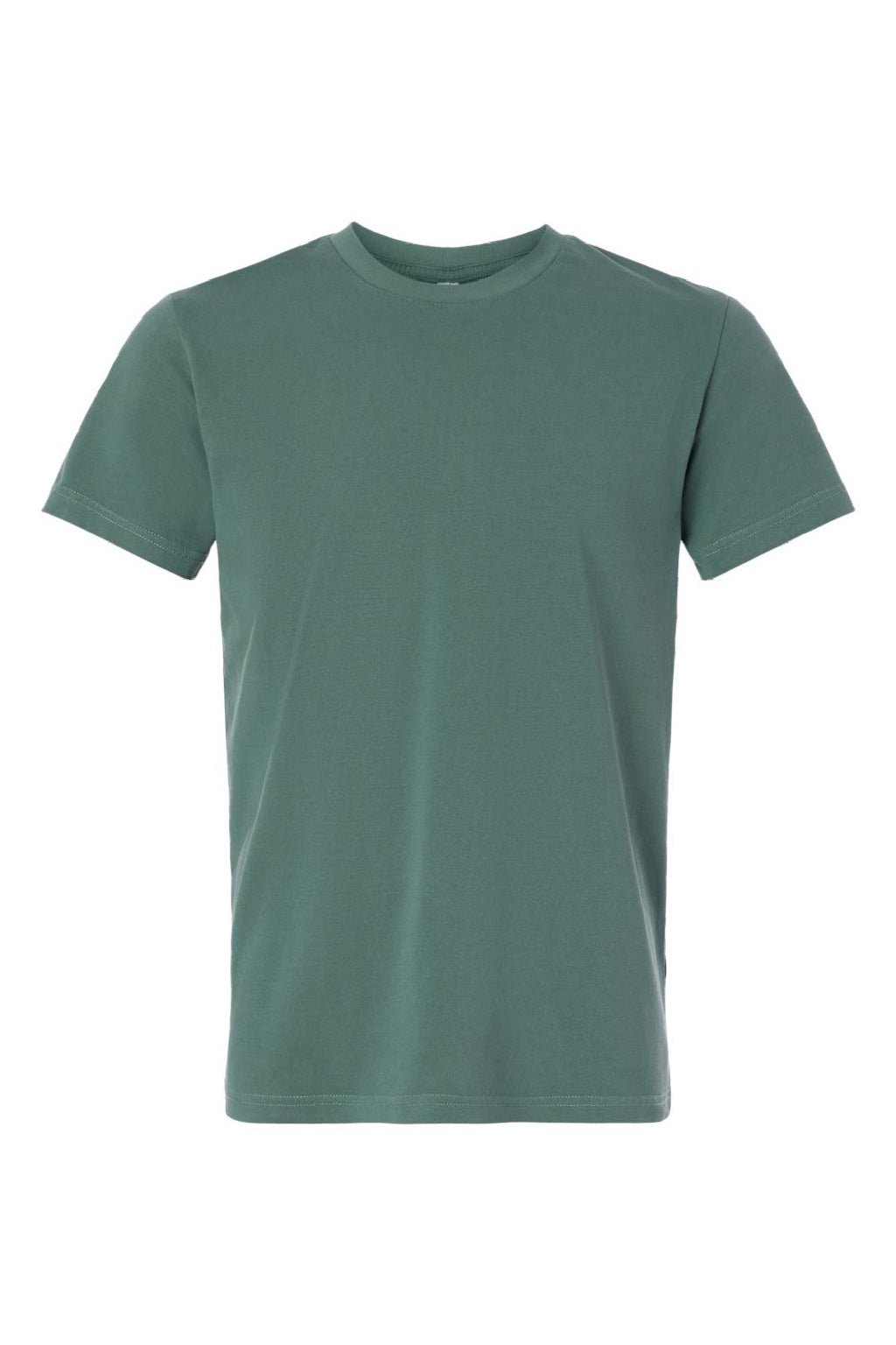 Independent Trading Company PRM180PT Mens Premium Pigment Dyed Short Sleeve Crewneck T-Shirt Pigment Alpine Green Flat Front