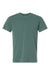 Independent Trading Company PRM180PT Mens Premium Pigment Dyed Short Sleeve Crewneck T-Shirt Pigment Alpine Green Flat Front