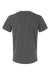 Independent Trading Company PRM180PT Mens Premium Pigment Dyed Short Sleeve Crewneck T-Shirt Pigment Black Flat Back