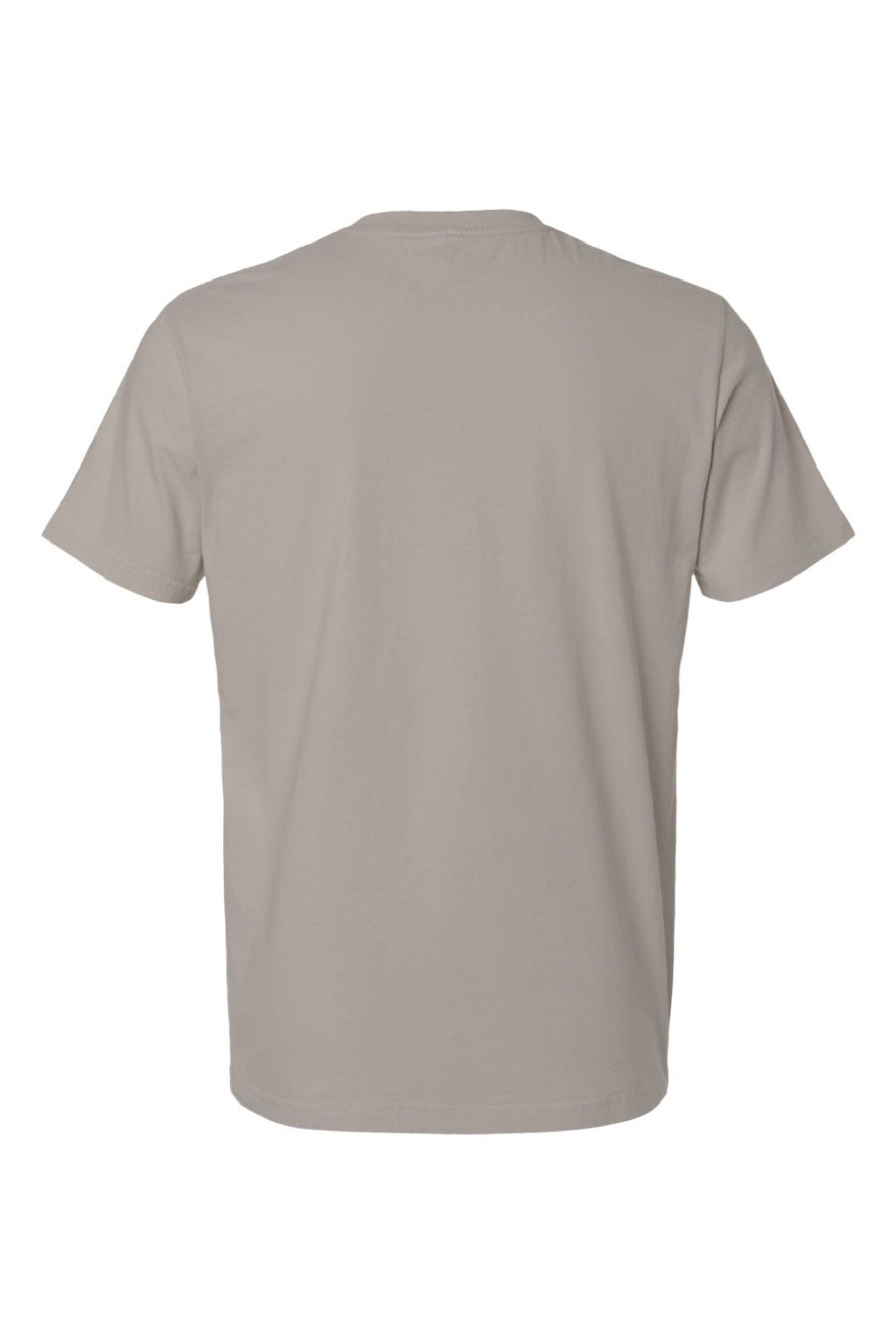 Independent Trading Company PRM180PT Mens Premium Pigment Dyed Short Sleeve Crewneck T-Shirt Pigment Cement Grey Flat Back