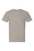 Independent Trading Company PRM180PT Mens Premium Pigment Dyed Short Sleeve Crewneck T-Shirt Pigment Cement Grey Flat Front