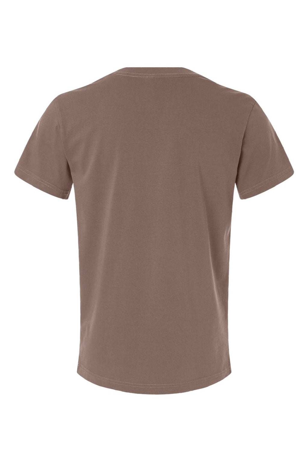 Independent Trading Company PRM180PT Mens Premium Pigment Dyed Short Sleeve Crewneck T-Shirt Pigment Clay Brown Flat Back