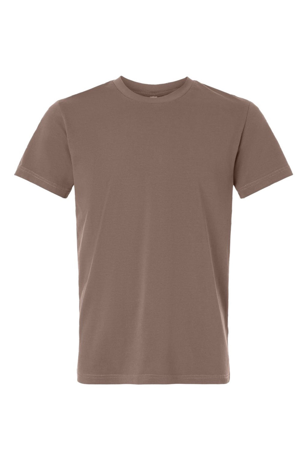 Independent Trading Company PRM180PT Mens Premium Pigment Dyed Short Sleeve Crewneck T-Shirt Pigment Clay Brown Flat Front