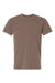 Independent Trading Company PRM180PT Mens Premium Pigment Dyed Short Sleeve Crewneck T-Shirt Pigment Clay Brown Flat Front