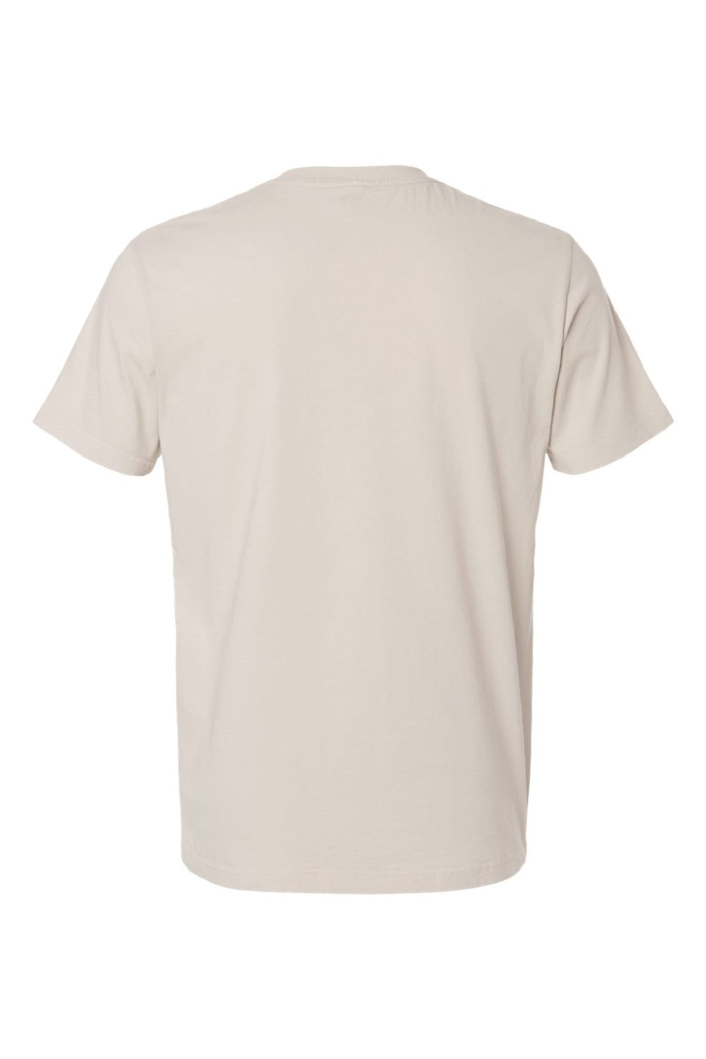 Independent Trading Company PRM180PT Mens Premium Pigment Dyed Short Sleeve Crewneck T-Shirt Pigment Ivory Flat Back