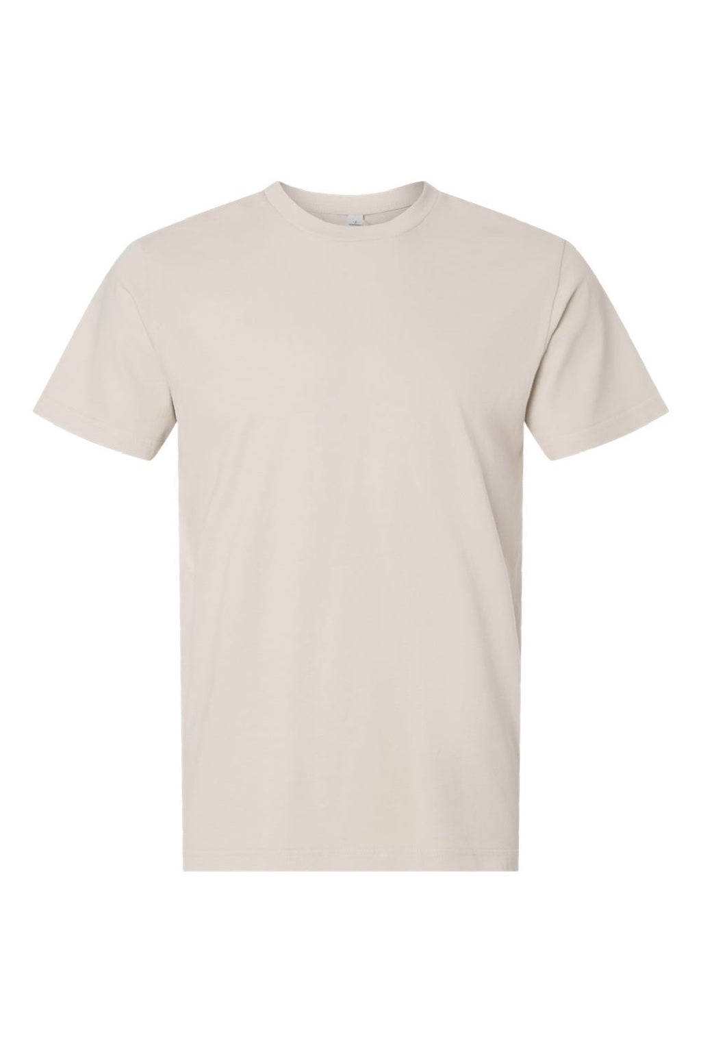 Independent Trading Company PRM180PT Mens Premium Pigment Dyed Short Sleeve Crewneck T-Shirt Pigment Ivory Flat Front