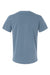 Independent Trading Company PRM180PT Mens Premium Pigment Dyed Short Sleeve Crewneck T-Shirt Pigment Slate Blue Flat Back