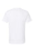 Independent Trading Company PRM180PT Mens Premium Pigment Dyed Short Sleeve Crewneck T-Shirt White Flat Back