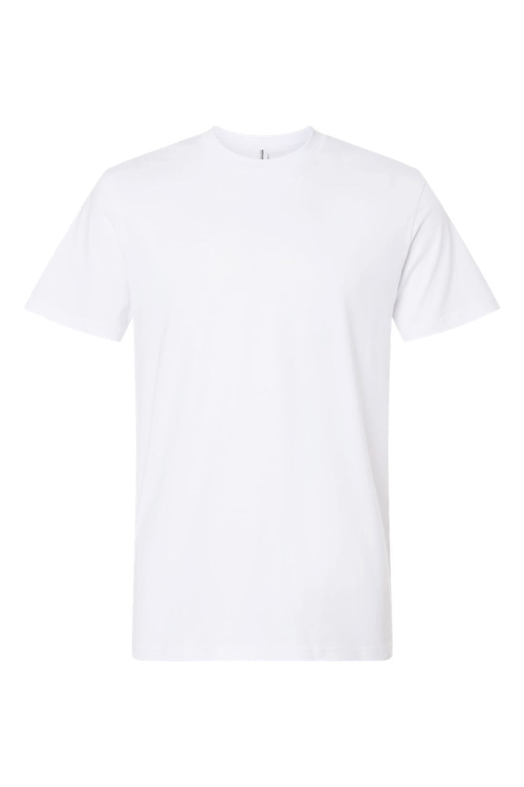 Independent Trading Company PRM180PT Mens Premium Pigment Dyed Short Sleeve Crewneck T-Shirt White Flat Front
