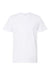 Independent Trading Company PRM180PT Mens Premium Pigment Dyed Short Sleeve Crewneck T-Shirt White Flat Front