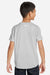 Under Armour 1377487 Youth Tech Team Short Sleeve Crewneck T-Shirt Heather Mod Light Grey/White Model Back