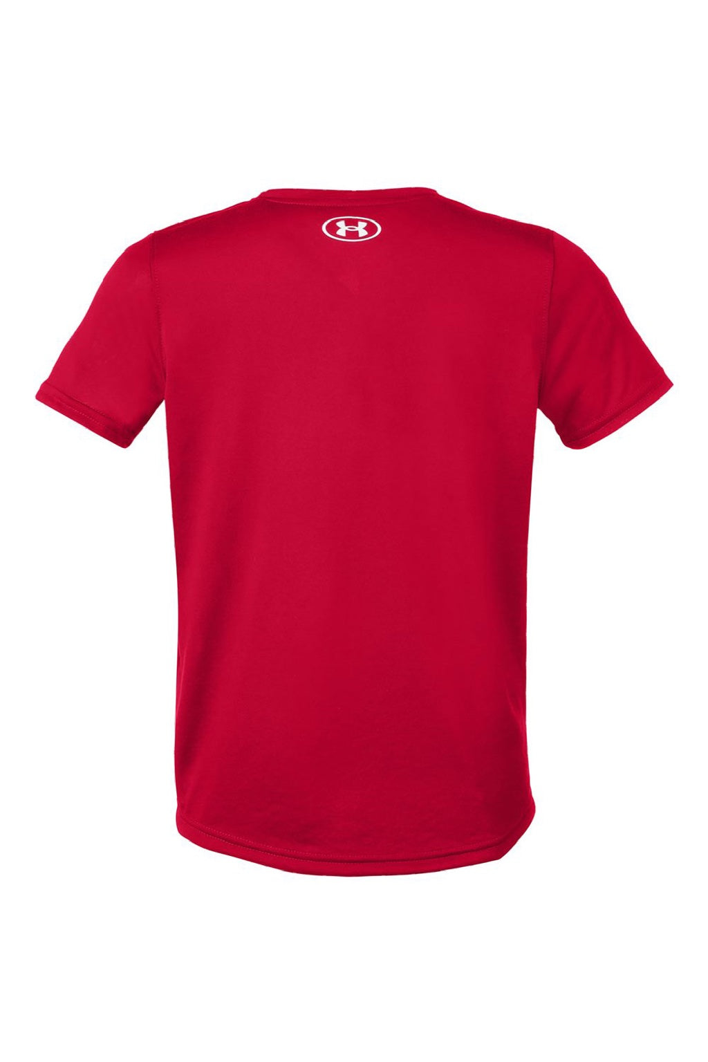 Under Armour 1377487 Youth Tech Team Short Sleeve Crewneck T-Shirt Red/White Flat Back
