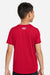 Under Armour 1377487 Youth Tech Team Short Sleeve Crewneck T-Shirt Red/White Model Back