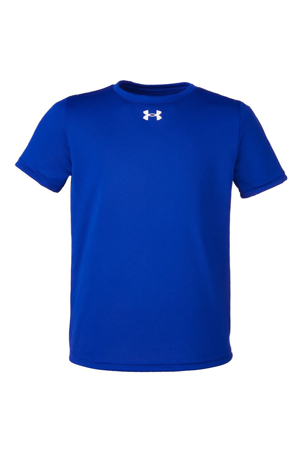 Under Armour 1377487 Youth Tech Team Short Sleeve Crewneck T-Shirt Royal Blue/White Flat Front