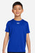 Under Armour 1377487 Youth Tech Team Short Sleeve Crewneck T-Shirt Royal Blue/White Model Front