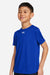 Under Armour 1377487 Youth Tech Team Short Sleeve Crewneck T-Shirt Royal Blue/White Model Side