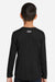 Under Armour 1377488 Youth Tech Team Long Sleeve Crewneck T-Shirt Black/White Model Back