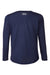 Under Armour 1377488 Youth Tech Team Long Sleeve Crewneck T-Shirt Midnight Navy Blue/White Flat Back