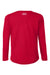 Under Armour 1377488 Youth Tech Team Long Sleeve Crewneck T-Shirt Red/White Flat Back
