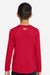 Under Armour 1377488 Youth Tech Team Long Sleeve Crewneck T-Shirt Red/White Model Back