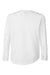 Under Armour 1377488 Youth Tech Team Long Sleeve Crewneck T-Shirt White/Mod Grey Flat Back